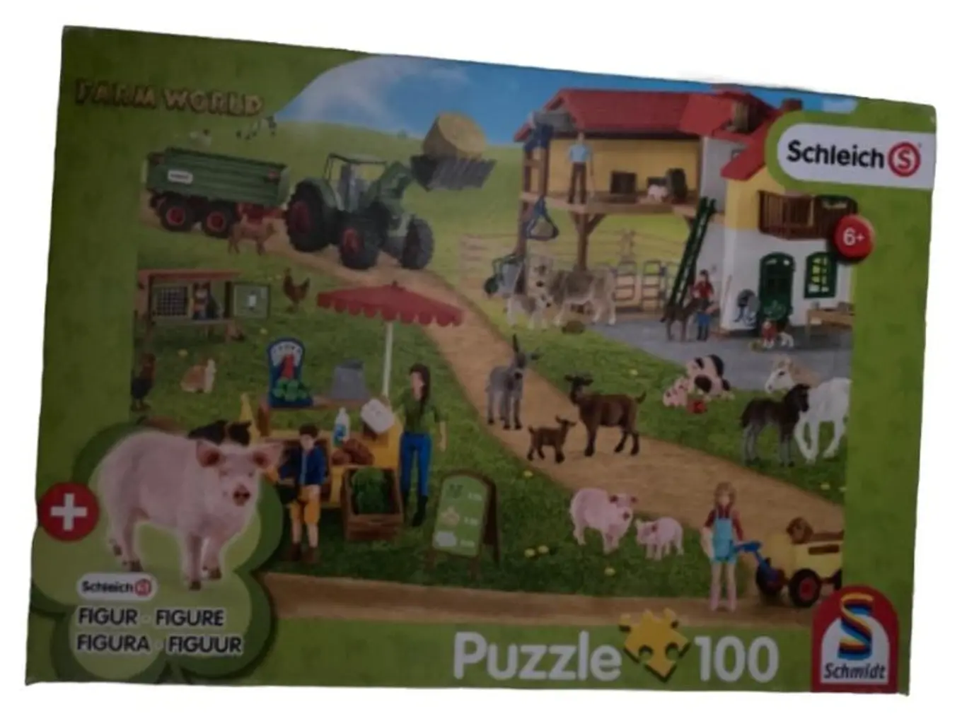 SCHLEICH Bauernhof Puzzle 100 Teile Tiere Kinder