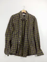 Vorschaubild 2 von Herren Freizeithemd Kariert Grün Größe 42/XS Baumwolle Casual