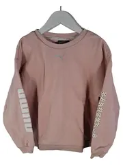 Vorschaubild 1 von Mädchen Sweatshirt Pullover Rosa Gr. 128 Langarm Logo Sport