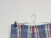 Vorschaubild 2 von Herren Cargo Shorts kariert Gr. 33 blau rot Baumwolle