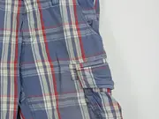 Vorschaubild 3 von Herren Cargo Shorts kariert Gr. 33 blau rot Baumwolle