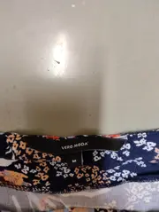 Vorschaubild 3 von Damen Bluse Gr. 38/M Blau Floral Casual Viskose Oberteil