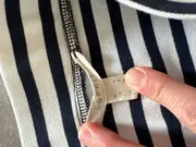 Vorschaubild 3 von Damen Wickelrock gestreift Blau Weiß Gr. 36/S Maritim Midirock