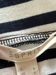 Vorschaubild 4 von Damen Wickelrock gestreift Blau Weiß Gr. 36/S Maritim Midirock