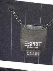 Vorschaubild 5 von Blazer Damen Blau Gestreift Gr. 40 Business Büro Langarm