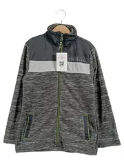 Vorschaubild 1 von Fleecejacke Jungen Gr. 134/140 Grau Sportlich Reißverschluss