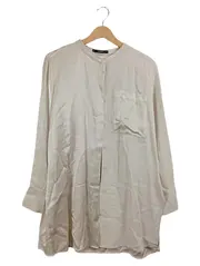 Vorschaubild 1 von Damen Bluse Langarm Stehkragen Beige Gr. 38 M Minimalistisch