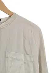 Vorschaubild 4 von Damen Bluse Langarm Stehkragen Beige Gr. 38 M Minimalistisch