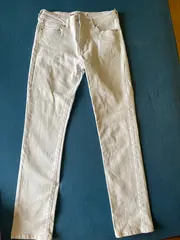 Vorschaubild 2 von Damen Jeans Slim Fit Weiß Gr. 6 (W28/36) Casual Stretch