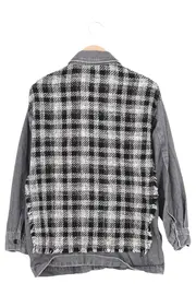 Vorschaubild 2 von Damen Jeansjacke 34/XS Mehrfarbig Kariert Casual Denim Jacke