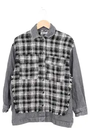 Vorschaubild 1 von Damen Jeansjacke 34/XS Mehrfarbig Kariert Casual Denim Jacke