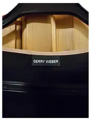 Vorschaubild 2 von Damen Bluse Langarm Weiß Schwarz Elegant Gr. 40