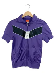 Vorschaubild 1 von Trainingsjacke Damen Kurzarm Lila Schwarz Gr. M The Athletic Dept