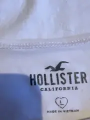 Vorschaubild 4 von Damen Pullover Kurzarm Weiß Gr. 40 L Raffung Cropped