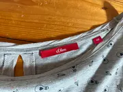 Vorschaubild 3 von Damen T-Shirt Gr. 46/3XL Grau Grafisch Kurzarm Casual