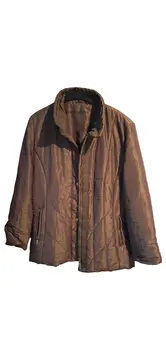 Vorschaubild 1 von Steppjacke Damen Braun Gr. 34/XS Casual Uni Polyester