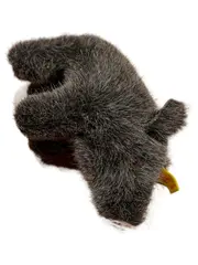 Vorschaubild 1 von Schwein Kuscheltier Plüschtier Natur grau 11 cm mit Knopf im Ohr