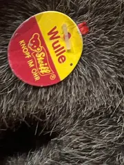 Vorschaubild 4 von Schwein Kuscheltier Plüschtier Natur grau 11 cm mit Knopf im Ohr