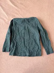 Vorschaubild 2 von Langarmshirt Kinder Gr. 110 Petrol Basic Baumwolle