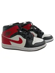 Vorschaubild 1 von Air Jordan 1 Mid Sneaker Damen Rot Schwarz Weiß Gr. 37,5
