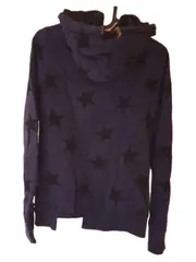 Vorschaubild 3 von Damen Hoodie Kapuzenpullover Gr. S Blau Sterne Baumwolle