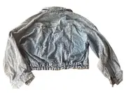 Vorschaubild 3 von Jeansjacke Damen Gr. S Hellblau Oversized Denim Jacke