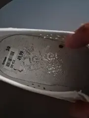 Vorschaubild 2 von Damen Slipper Loafer Gr. 39 Weiß Lochmuster Leder Casual