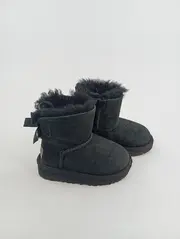 Vorschaubild 2 von Mini Bailey Bow Kinder Stiefelette Schwarz Gr. 22.5 Fell Schleife