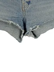 Vorschaubild 5 von Damen Jeans Shorts Gr. 38 Blau Casual Fransen Cut-Outs Baumwolle