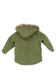 Vorschaubild 2 von Kinder Outdoorjacke Gr. 86 Grün Winterjacke mit Fellkapuze
