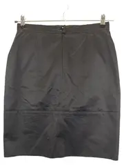 Vorschaubild 2 von Damen Bleistiftrock Gr. 38 M Schwarz Business Baumwolle 54cm