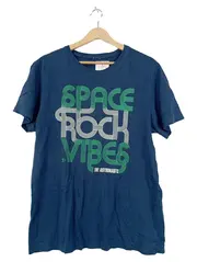 Vorschaubild 1 von Herren T-Shirt Space Rock Vibes Blau Gr. L Baumwolle