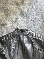 Vorschaubild 4 von Damen Lederjacke Gr. 36/S Schwarz Modern Echtleder