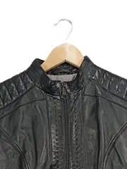 Vorschaubild 3 von Damen Lederjacke Gr. 36/S Schwarz Modern Echtleder
