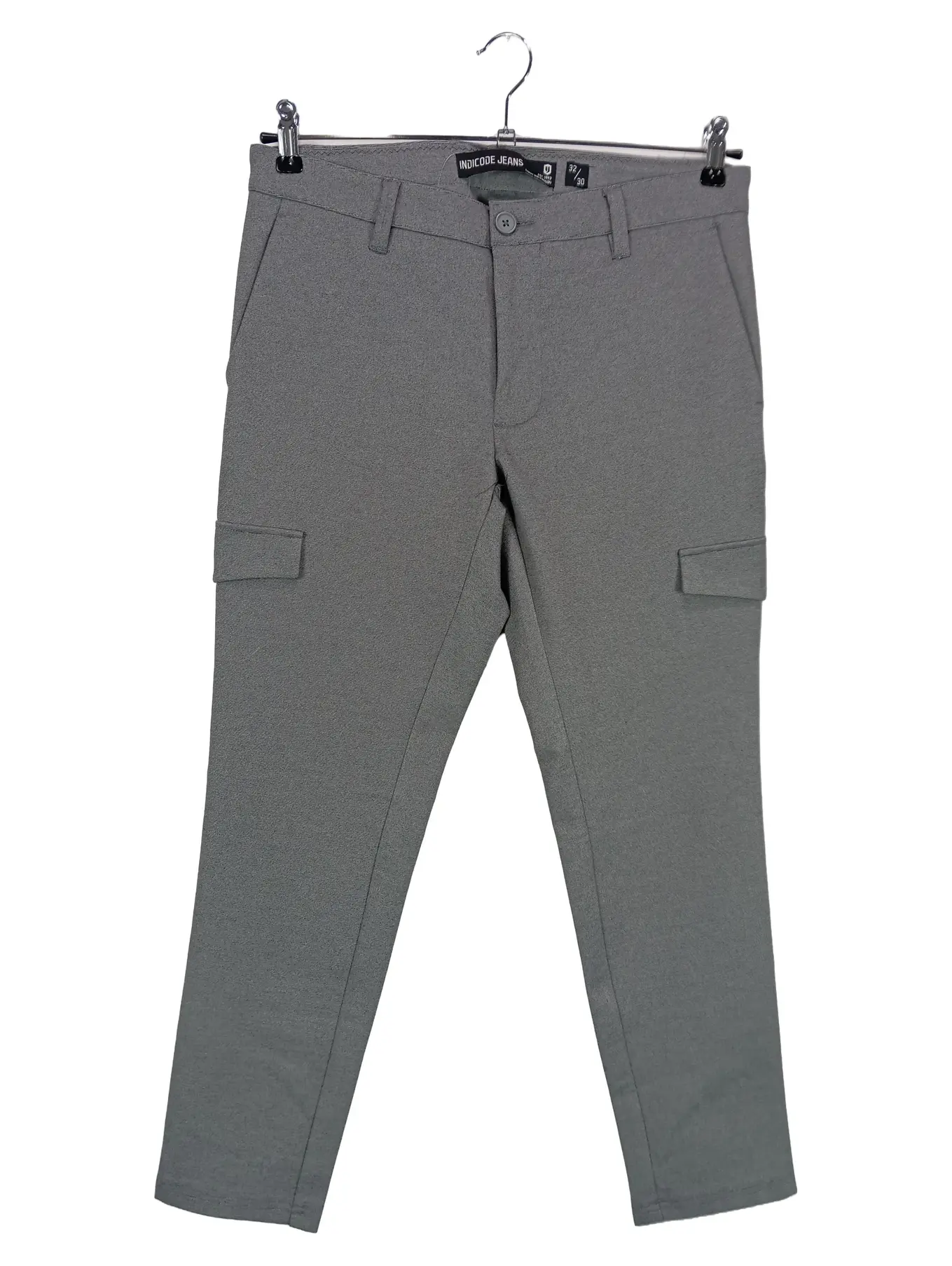 INDICODE JEANS Damen Cargohose W32/L30 Grau Gr. 40 L Casual