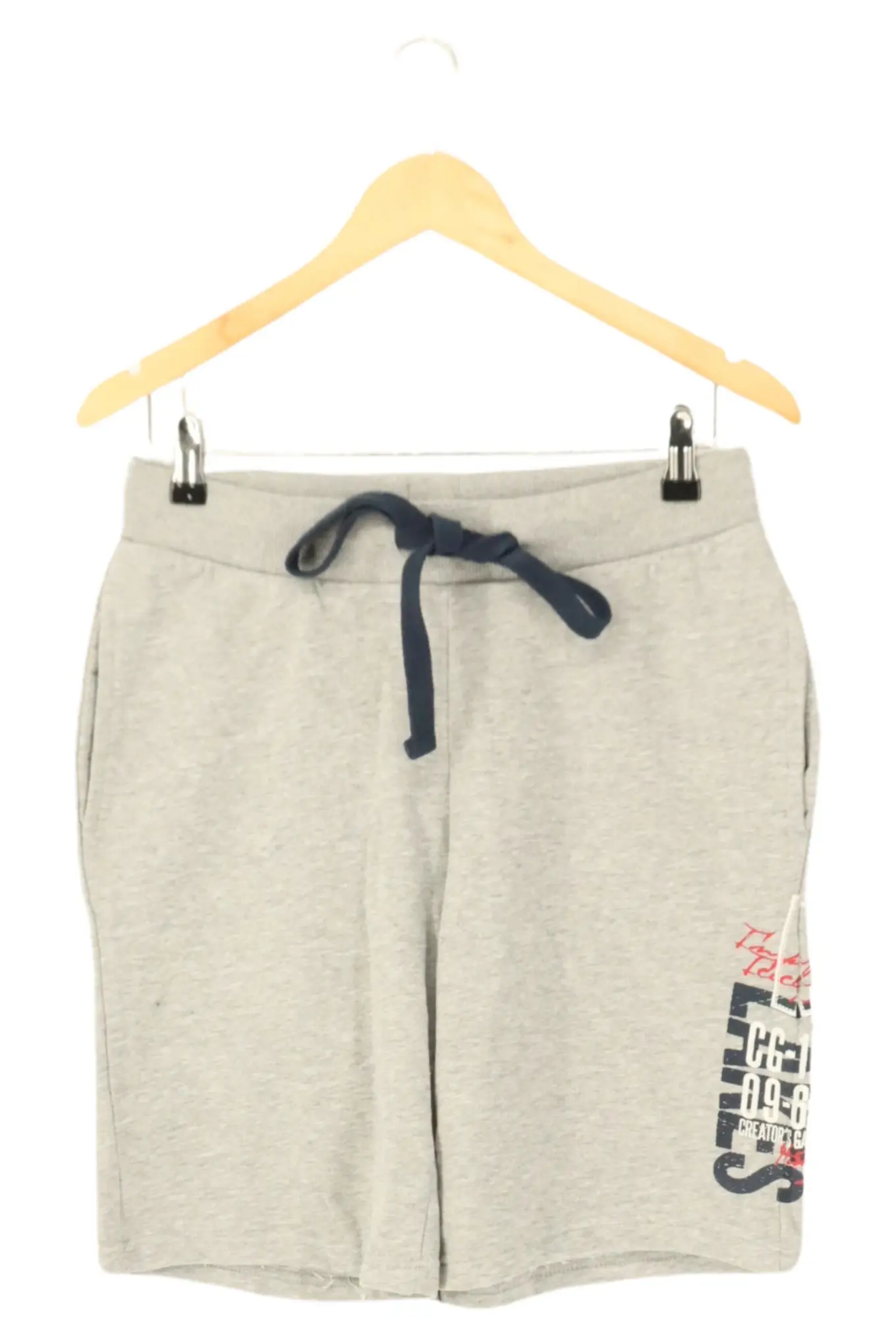 LIVERGY Herren Sport Shorts Grau M Baumwolle Freizeit Casual Hose