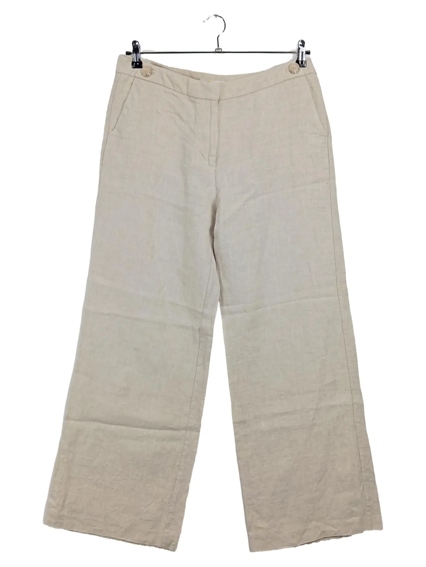 BODEN Leinenhose Damen Gr. 42 Beige Casual Stoffhose Sommerhose