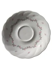 Vorschaubild 1 von Unterteller Romantika Porzellan Weiß Blumenmuster Romantisch 15cm