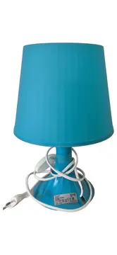 Vorschaubild 1 von B0201 Tischleuchte Kunststoff Modern Türkis Kegel 30cm