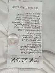 Vorschaubild 4 von Damen Hemdbluse Gr. 42/XL Weiß Klassisch Elegant Kurzarm