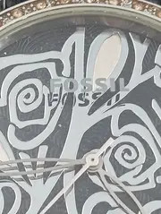 Vorschaubild 3 von Damen Armbanduhr Schwarz Leder Elegant Strass ES-2759111011