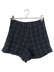 Vorschaubild 2 von Damen Hosenrock XS 34 Kariert Schwarz Preppy Klassisch Minirock