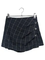 Vorschaubild 1 von Damen Hosenrock XS 34 Kariert Schwarz Preppy Klassisch Minirock
