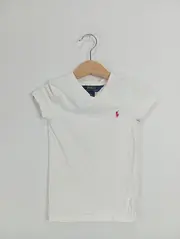 Vorschaubild 2 von Kinder T-Shirt Gr. 104 Weiß Logo-Print