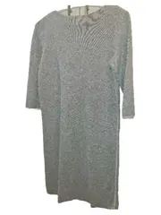 Vorschaubild 3 von Damen Sweatkleid Freizeitkleid Gr. 34 XS Grau Casual