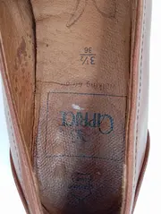 Vorschaubild 3 von Damen Slipper Gr. 36 Braun Leder Penny Loafer Klassisch Casual