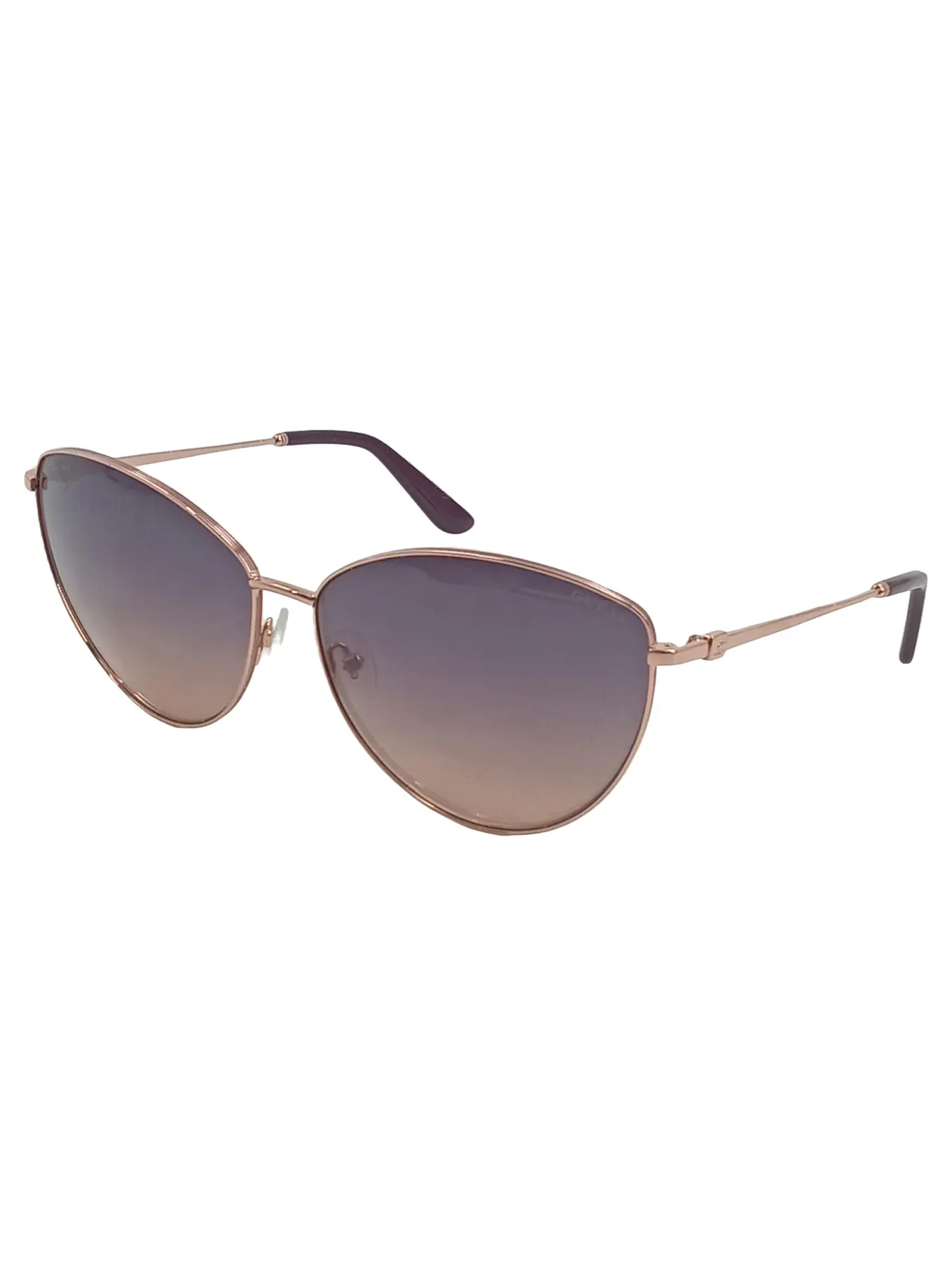 GUESS Damen Sonnenbrille Cat-Eye Metall Farbverlauf Elegant mit Etui