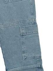 Vorschaubild 3 von Damen Cargohose Gr. 26 Blau Streetwear Patchwork