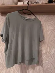 Vorschaubild 4 von Damen T-Shirt Basic Rundhals Grün Gr. L Kurzarm