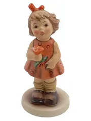 Vorschaubild 1 von Hummel Figur Mädchen mit Blume Porzellan 10 cm Germany 2000
